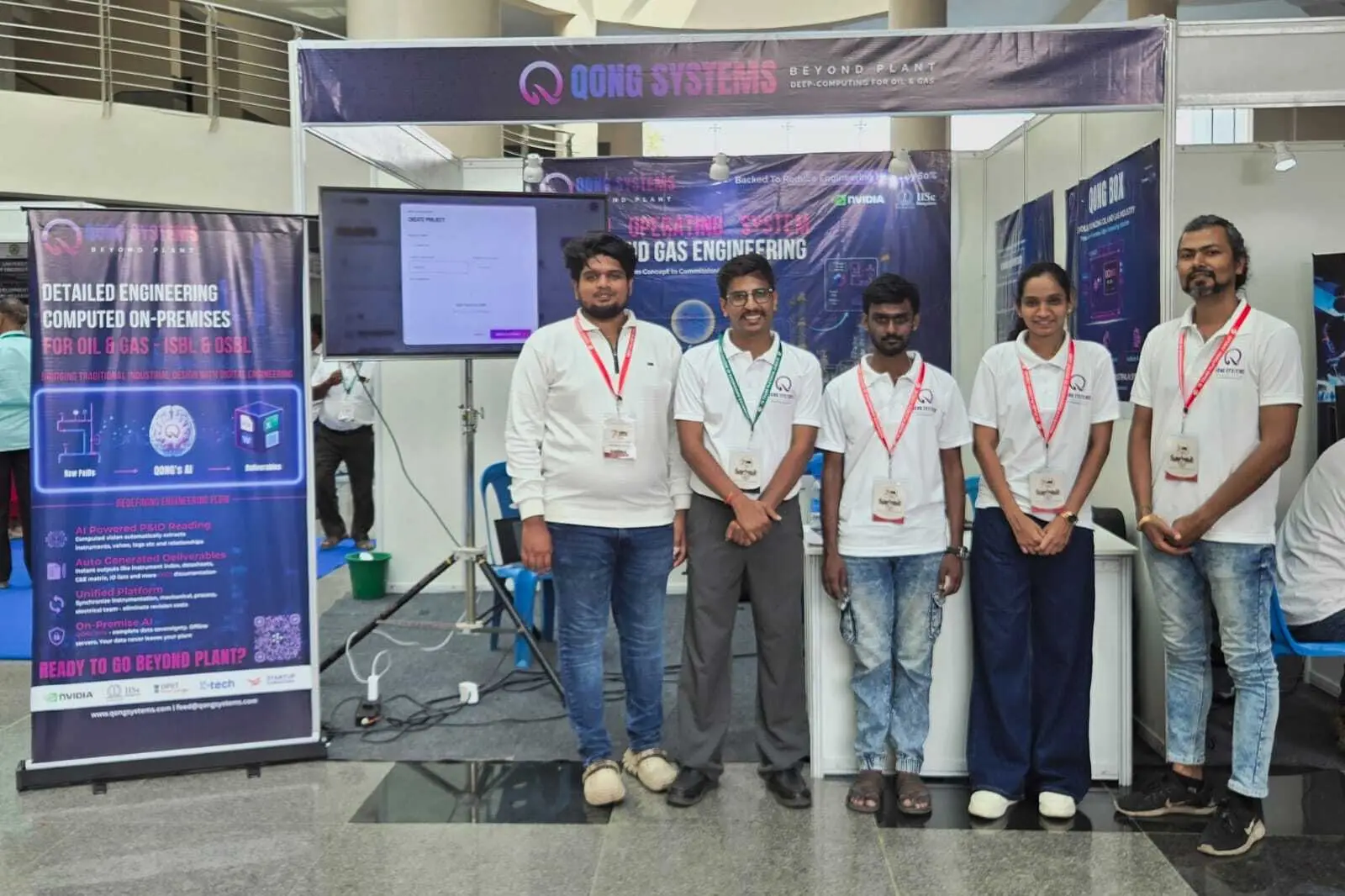 QONG Systems team at the Platinum Jubilee Industrial Exhibition — ready to go Beyond Plant